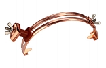 GALMAR GL-11565M — зажим на конёк для токоотвода с его возвышением над зажимом на 30 мм (медь)