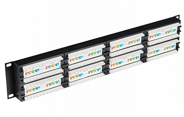 PP48-2UC6U-D05-1 ITK 2U 6 Category UTP Patch Panel, 48 Ports (Dual), w/Cable Organizer  внешний вид 2