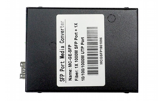 10/100/1000-Base-T/1000Base-FX Media Converter, SFP Port внешний вид 2
