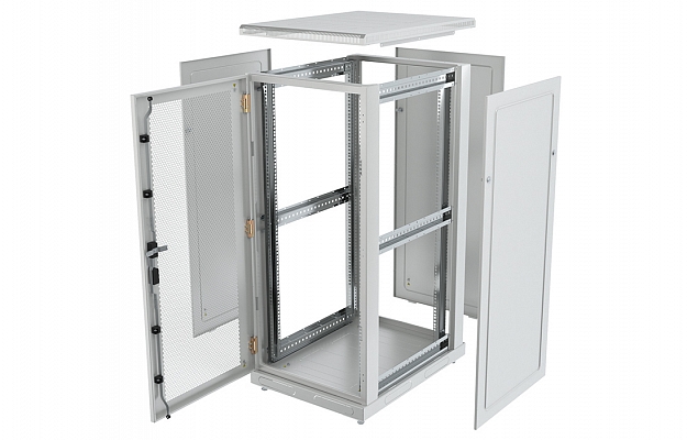 CCD ShT-NP-33U-600-800-PP  19", 33U (600x800) Floor Mount Telecommunication Cabinet, Perforated Front and Rear Doors внешний вид 8