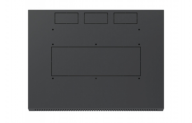 Шкаф телекоммуникационный настенный разборный черный 19”,15U(600x650), ШТ-НСр-15U-600-650-С-Ч дверь стекло ССД внешний вид 6