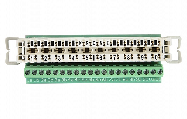 7004 2 001-01 Плинт 2/10 LSA-PLUS, дополнительная винтовая клемма, размыкаемые контакты внешний вид 4