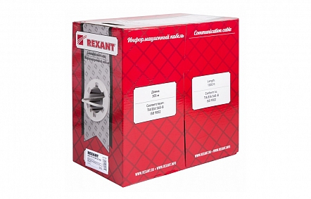 REXANT SFTP 4PR 24AWG, CAT5e, бухта 305 м