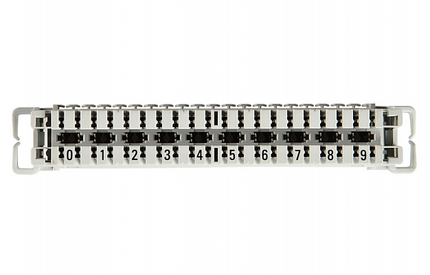 6089 1 102-06 LSA-PLUS Плинт 2/10, размыкаемые контакты, маркировка 0-9 внешний вид 4