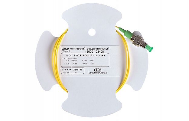 Шнур ШОС-SM/0.9   мм-FC/APC-p/t   -1.0  м ССД HS внешний вид 2