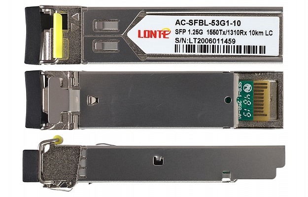 SFP WDM 1.25G Tx1550/Rx1310 10km LC DDM Fiber Optic Transceiver внешний вид 3