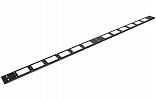 Органайзер кабельный вертикальный 18U, 150мм ОКВ-18-150-Ч чсерный ССД внешний вид 1