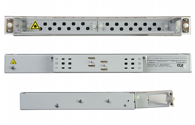 CCD ShKOS-VP-1U/2-24FC/ST Patch Panel (w/o Pigtails, Adapters) внешний вид 7