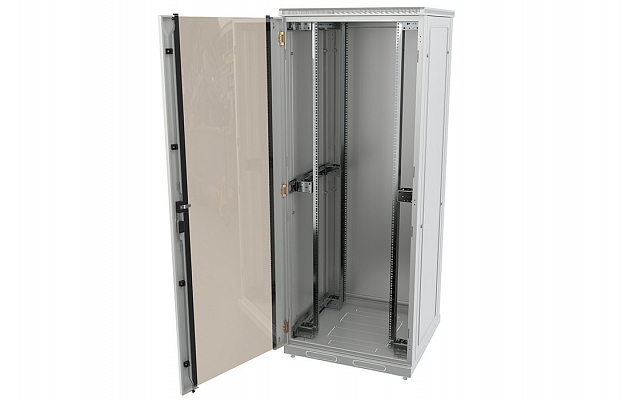 Шкаф телекоммуникационный напольный 19",42U(800x800), ШТ-НП-42U-800-800-С, передняя дверь стекло ССД внешний вид 3