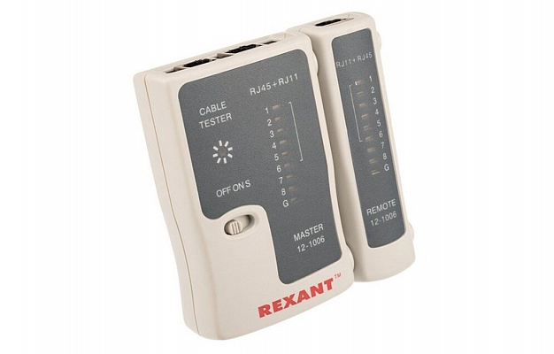 12-1006 Тестер кабеля RJ-45+RJ-11 468 REXANT внешний вид 1