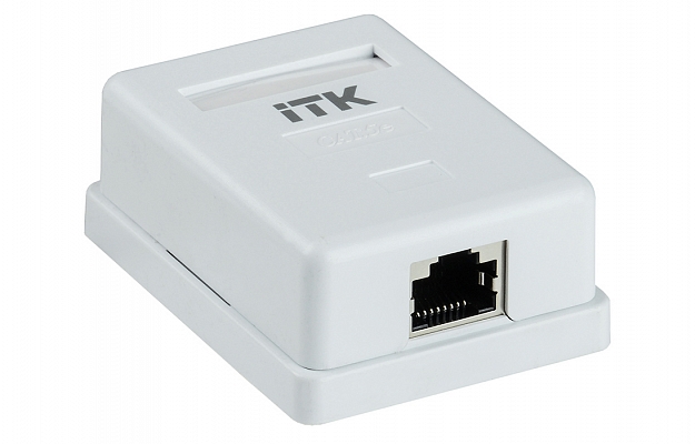 CS2-1C5EF-12 ITK Настенная инф. розетка RJ45 кат. 5E FTP (экран) 1-порт