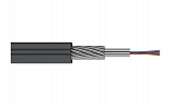 TsOS-ng(A)-FRHFLTx-04U-7 kN Flame Retardant Fiber Optic Cable