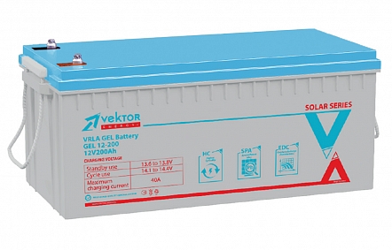 Аккумуляторная батарея Vektor GEL 12-200