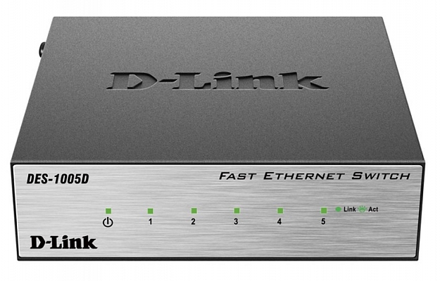 Коммутатор D-Link DES-1005D/O2B внешний вид 1