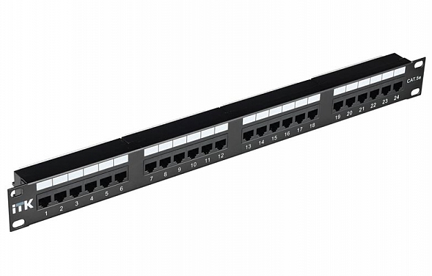PP24-1UC5ES-D05 ITK 1U 5e Category STP Patch Panel, 24 Ports (Dual), w/Cable Organizer  внешний вид 1