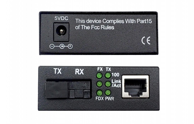 100M, Tx1310/Rx1550 20km, RJ45 SC Media Converter внешний вид 5