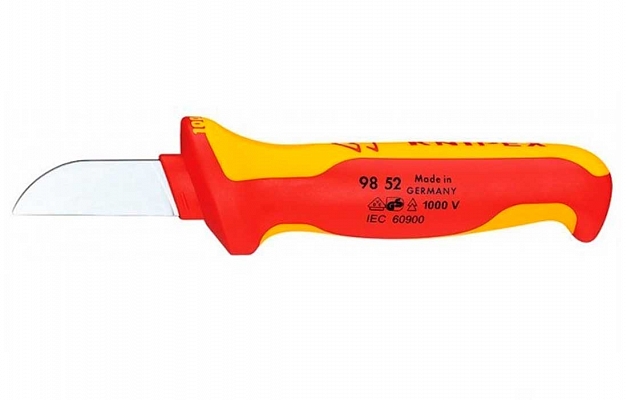 9852 Knipex Cable Knife, 1000 V Insulated 
