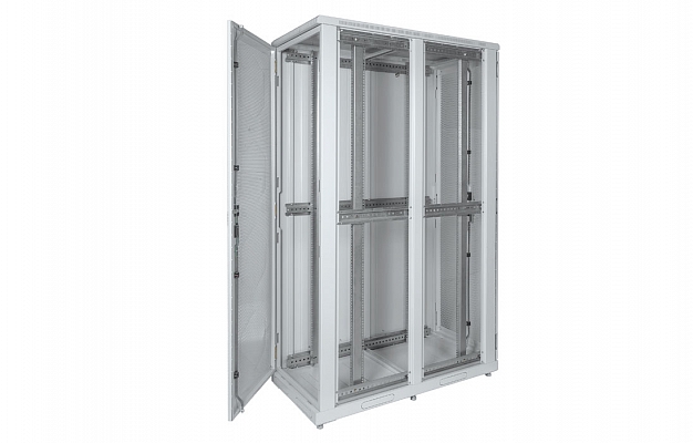 CCD ShT-NP-S-47U-600-1200-P2P  19", 47U (600x1200) Floor Mount Telecommunication Server Cabinet, Perforated Front Door, Perforated Double-Leaf Rear Door внешний вид 9
