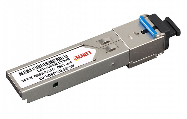 SFP WDM 1.25G Tx1310/Rx1550 3km SC DDM внешний вид 2