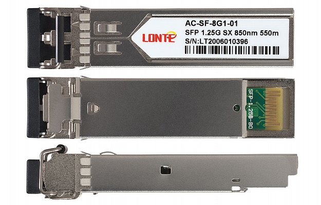 Оптический трансивер SFP 1.25G 850nm 550m LC MMF DDM внешний вид 3